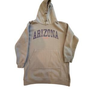Game Day Couture Arizona Wildcats Hoodie Light Gray Oversized Pullover - Medium